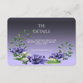 Kortet för detaljförslutning för vattenfärg Lila b Tilläggskort