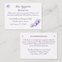 Kortet för elegant Violetta hölje