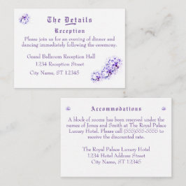 Kortet för elegant Violetta hölje Tilläggskort