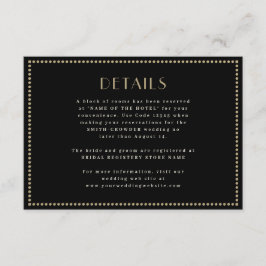 Kortet för elegantens hölje Art Deco Tilläggskort