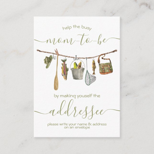 Kortet för fiskekonserveringsadress tilläggskort (Framsida)