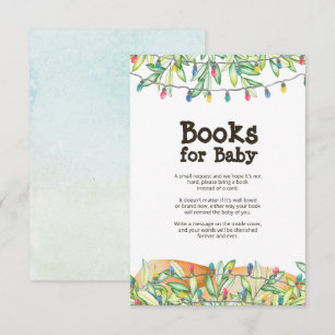 Kortet för förfrågan om Greenery Baby Shower Bok Inbjudningar