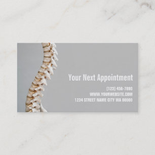 Kortet för hälsoundersökning för Chiropractor Tidsbeställning Kort