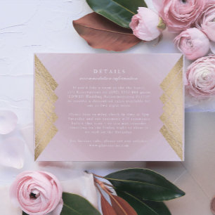 Kortet för hölje av typen Geometric Rosa Guld Gats OSA Kort
