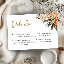 Kortet för hölje för Citrus jul i Bröllop Tilläggskort