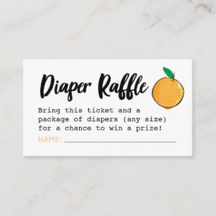 Kortet för hölje för Little Cutie Diaper Raffle Bi Tilläggskort