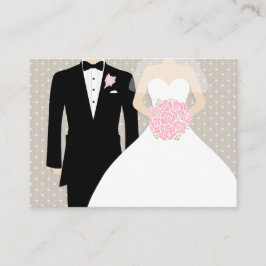 Kortet för informationsbladet i Bride och Groom br Tilläggskort