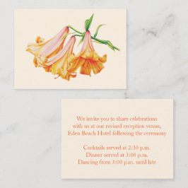 Kortet för inkapsling av Lily bell art bröllop Tilläggskort