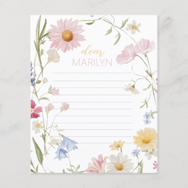 Kortet för jodrosflicka 1:a födelsedagen (Framsida)