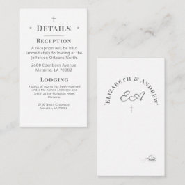 Kortet för katolskt detaljförslutning i monogramme tilläggskort