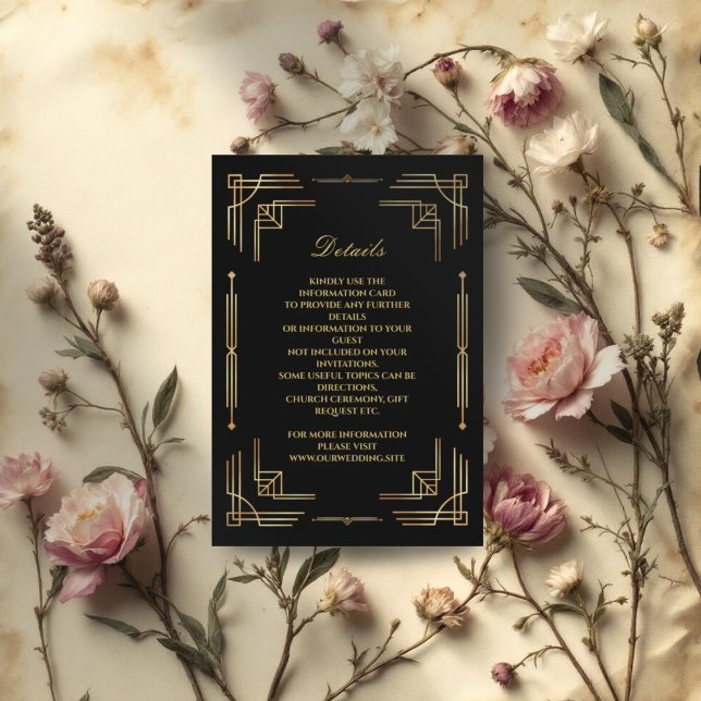 Kortet för konfektionshögyttring i elegant bröllop tilläggskort (Skapare uppladdad)