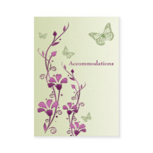 Kortet för lila, Grönt Blommigt-knappar