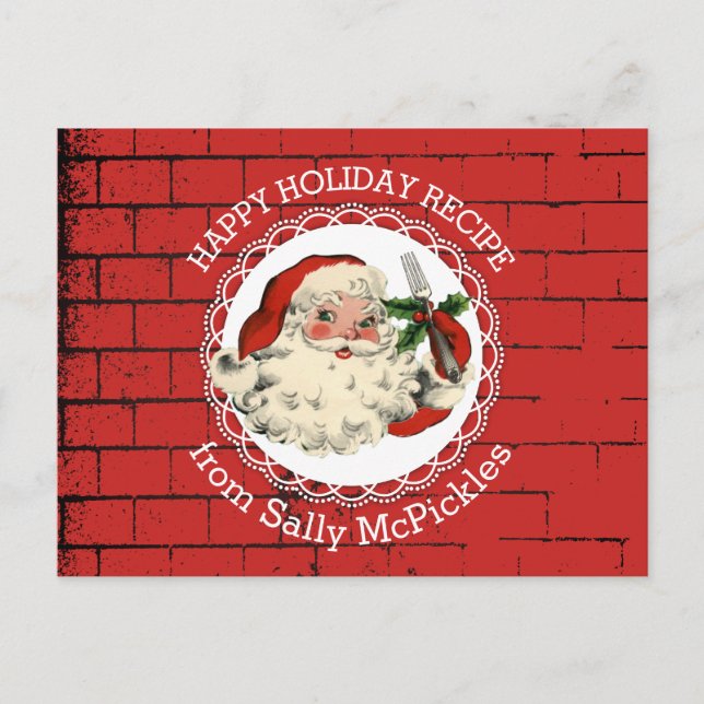 Kortet för matlagning av bakverk vykort (Framsida)