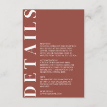 Kortet för minsta Kastanjens Bröllop-detaljer