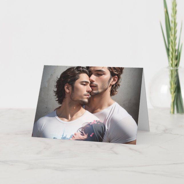 Kortet för par Gay Hälsning Kort (Framsida)
