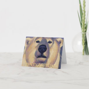 Kortet för polar anpassar Polar Bear Art Card Helgkort