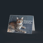 Kortet för populär katt födelsedag  kort<br><div class="desc">Lustigt Cat sitta i ett årstidshälsningskort för kattälskare i ditt liv. Det här söta hälsningskortet är ett perfekt sätt att önska Grattis på födelsedagen till en vän,  medarbetare,  familjemedlem eller en speciell person.</div>
