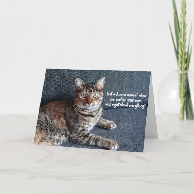 Kortet för populär katt födelsedag kort (Framsida)
