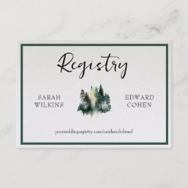 Kortet för registreringshölje, Rustic Watercolor F Tilläggskort