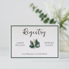 Kortet för registreringshölje, Rustic Watercolor F Tilläggskort