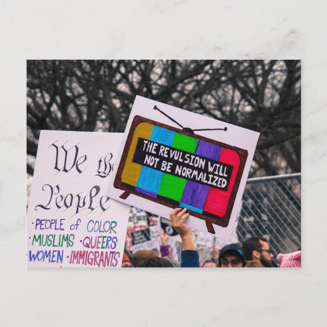 Kortet för revulsionen kommer inte att normalisera vykort (Framsida)