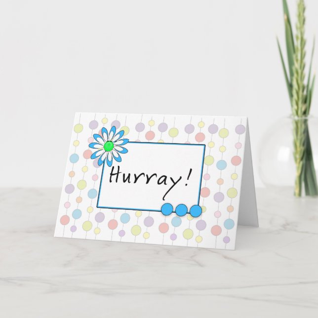 Kortet för senaste omgången kemoterapi - Hurray Kort (Framsida)