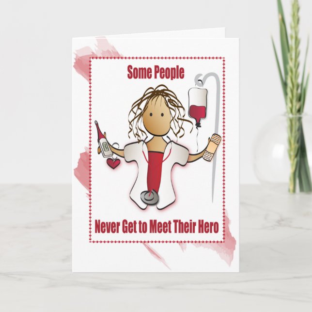 Kortet för sjuksköterskekort kort (Framsida)