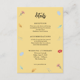 Kortet för skalbara färgade Blommigtar Tilläggskort