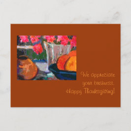 Kortet för Thanksgiving av kundvärdering Helg Vykort