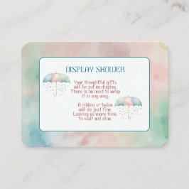 Kortet för twillingar Boy and Girl Shower-hölje Tilläggskort