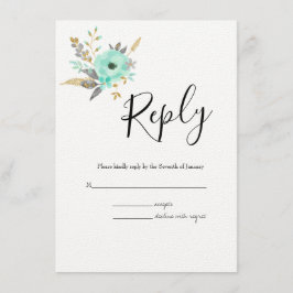 Kortet för vattenfärg i botaniskt OSA Bröllop Tilläggskort