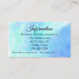 Kortet för vattentfärger i Bröllop Tilläggskort