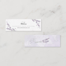Kortet för webbplatshöljning för Watercolor lavend Mini Visitkort