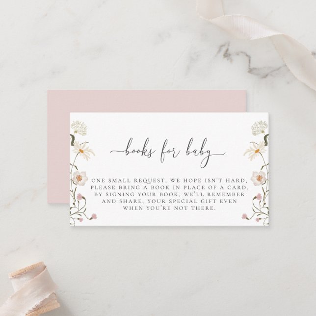 Kortet för Wildbloms Bok-begäran Placeringskort (Fram/Back In Situ)