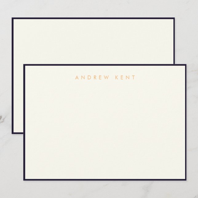 Kortet Gräns - platt anteckningskort 5" x 7" (Fram/baksida)