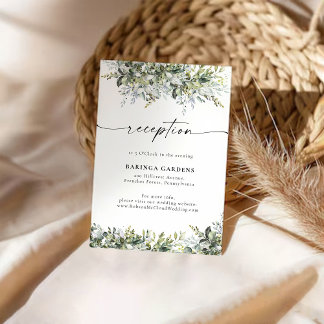 Kortet Greenery Herbal Bröllop Tilläggskort