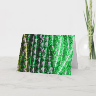 Kortet "grönt pryder med pärlor ", kort