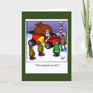 Kortet Humor i julhälsning Helgkort