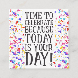 Kortet infogar Önskemål för födelsedag/sändarbrunn Fyrkantigt Visitkort