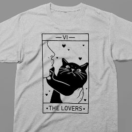 Kortet Kattarna Älskare Tarot T Shirt