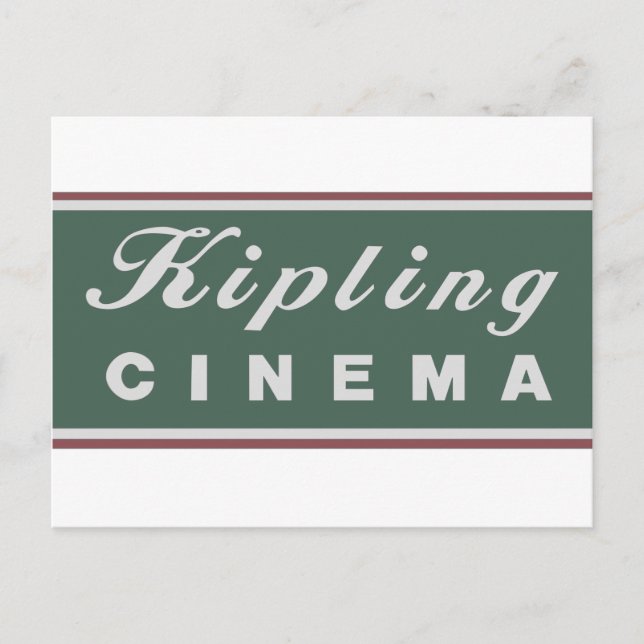 Kortet Kipling Cinema Logotyp Postcard Vykort (Framsida)