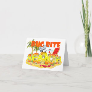 Kortet Kryp Bita Beach Greeting Card Kort