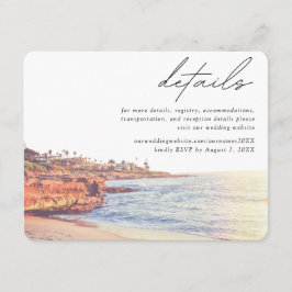 Kortet La Jolla Cove Beach Wedding - informationsm Tilläggskort