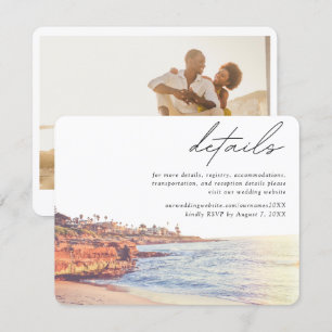 Kortet La Jolla Cove Beach Wedding - informationsm Tilläggskort