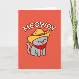Kortet "Lustigt": MEOWDY Kort