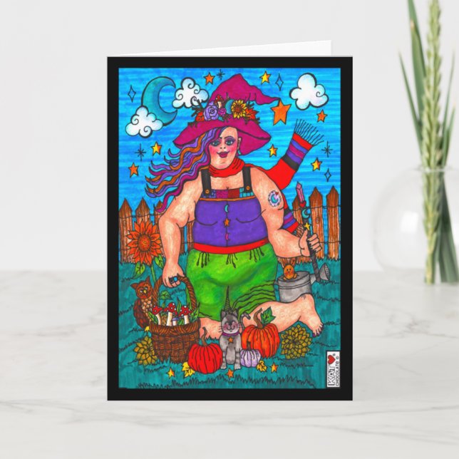 Kortet Magic Garden Witch Kort (Framsida)