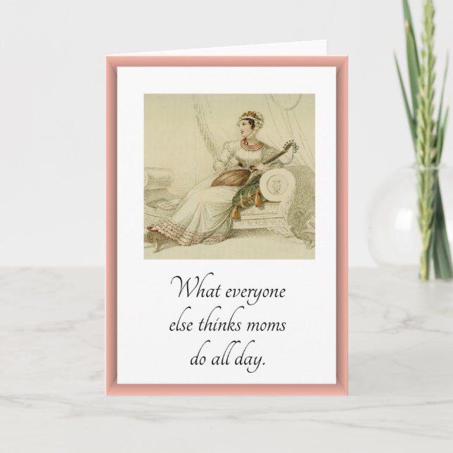 Kortet Mamma till Mamma (tomt invändigt) Kort (Framsida)