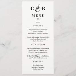 Kortet Mättat EDITABLE FÄRG Bröllop-meny Program