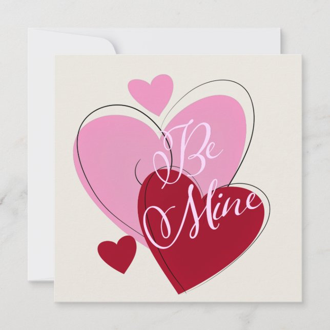 Kortet Mine Romantic Flat Greeting Card (Framsida)