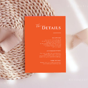 Kortet Modern minimalistisk orange OSA Kort